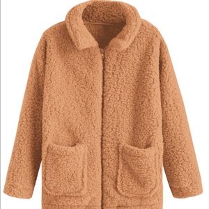 Zaful Jackets & Coats - Zaful Zip Up Faux Fur Teddy Coat Zaful Jackets & Coats - Zaful Zip Up Faux Fur Teddy Coat